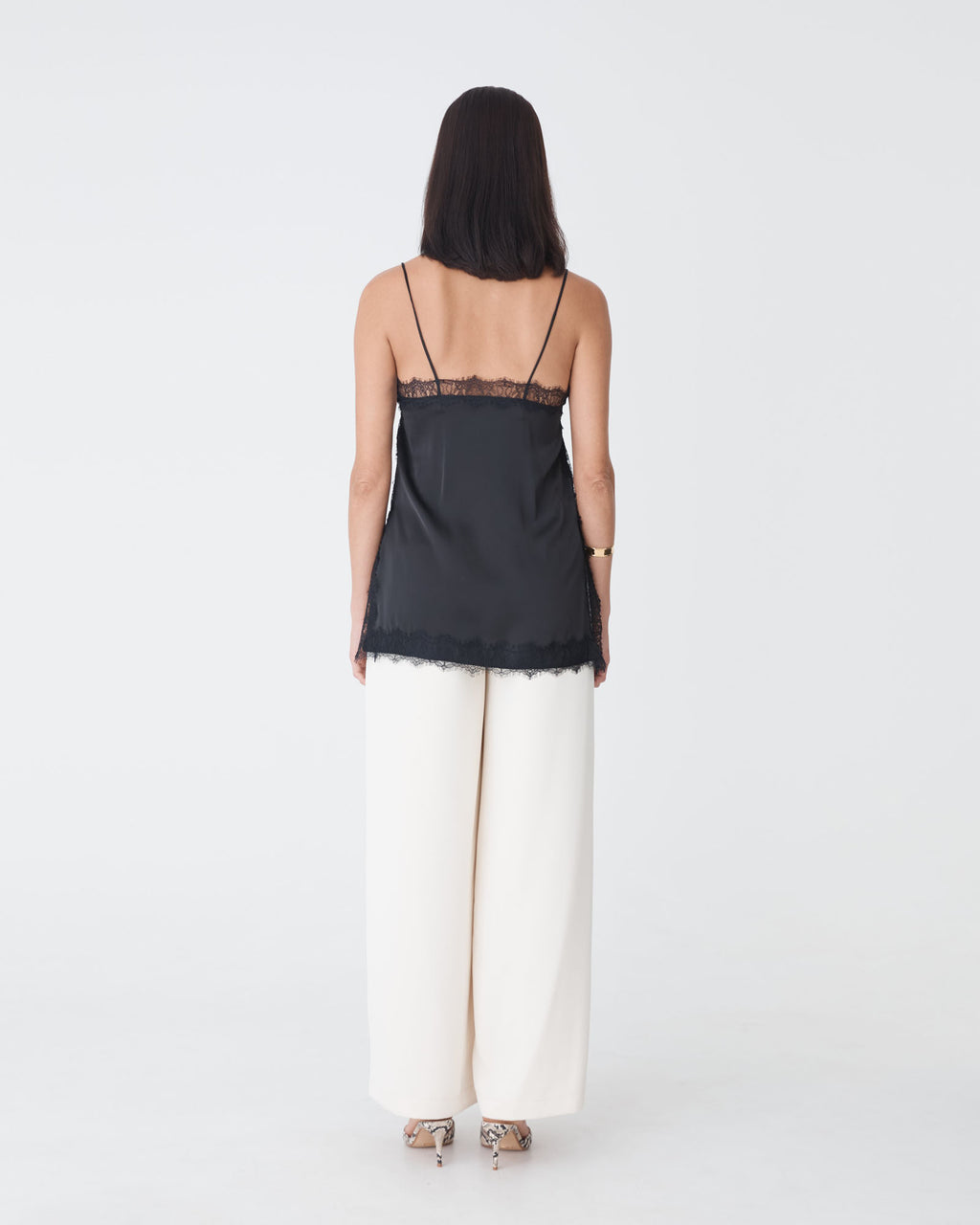 Cleo Lace Trim Satin Camisole