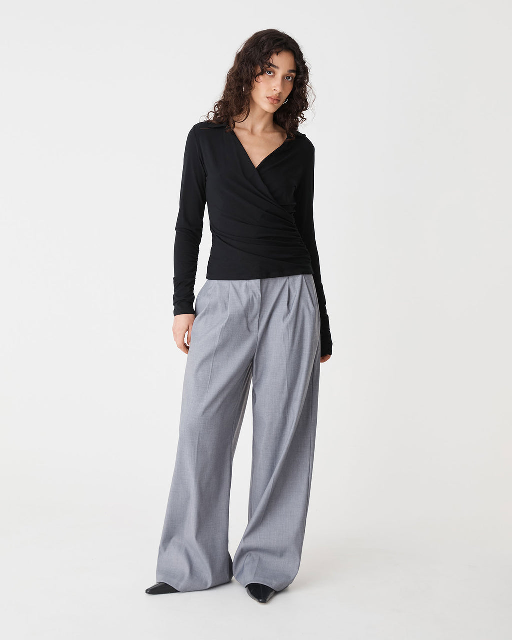 Solene Bamboo Wrap Top