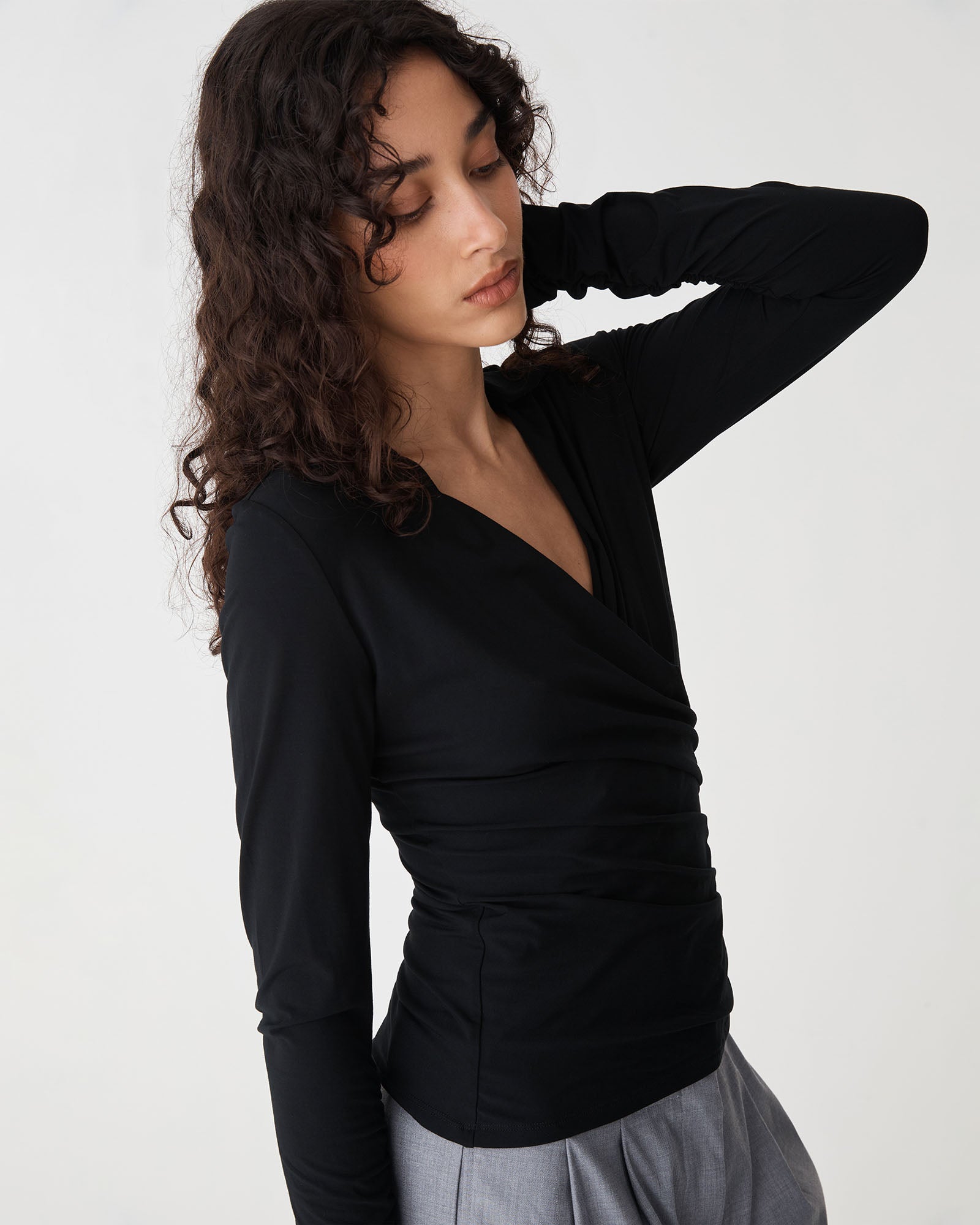 Solene Bamboo Wrap Top