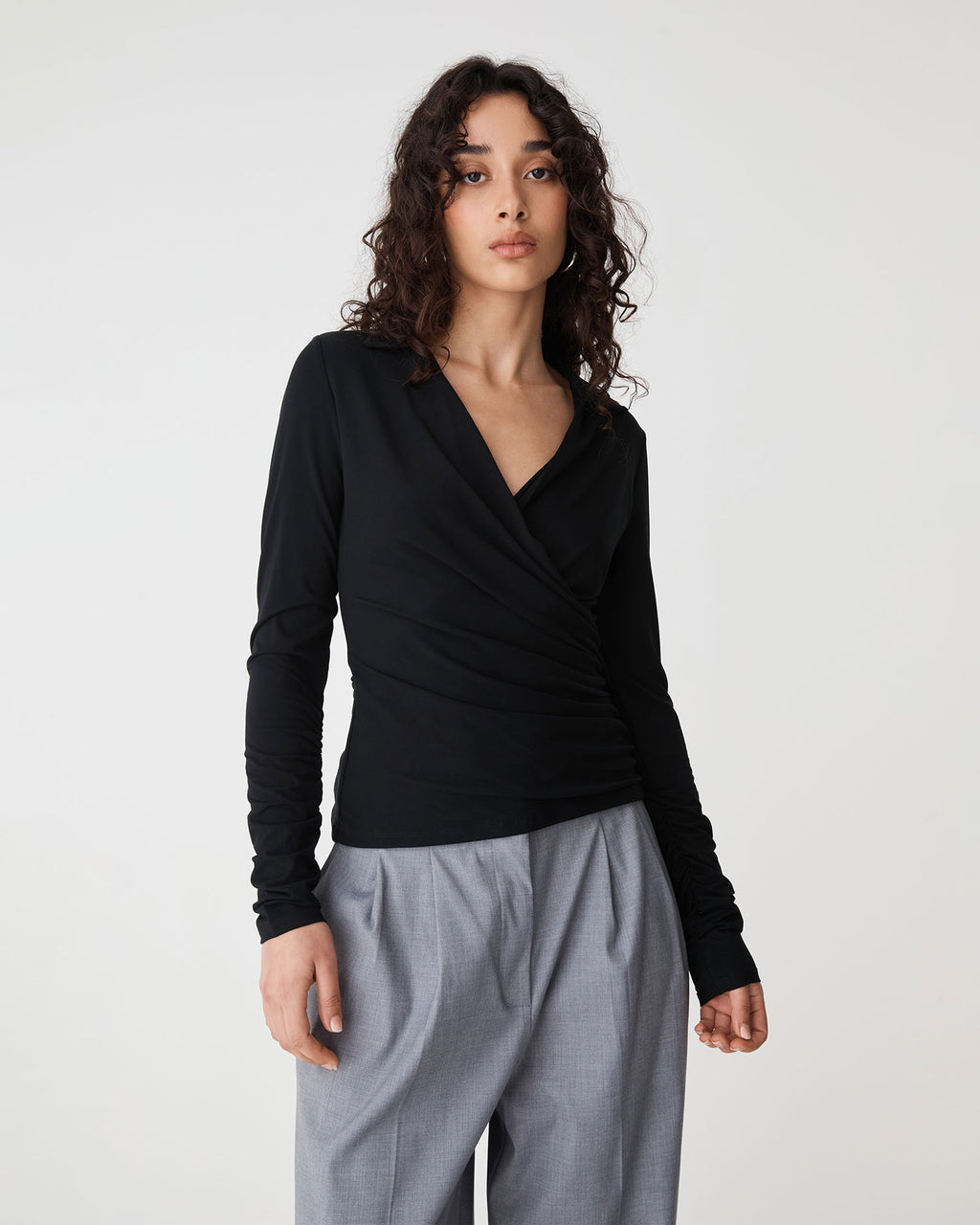 Solene Bamboo Wrap Top
