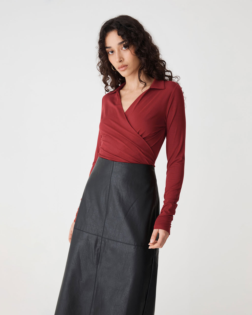 Solene Bamboo Wrap Top
