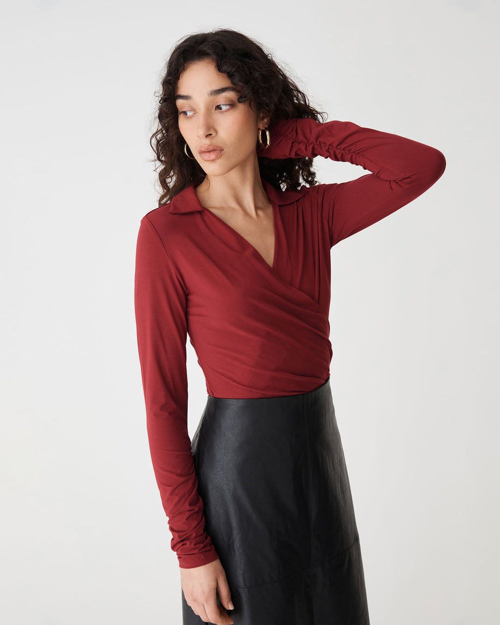 Solene Bamboo Wrap Top