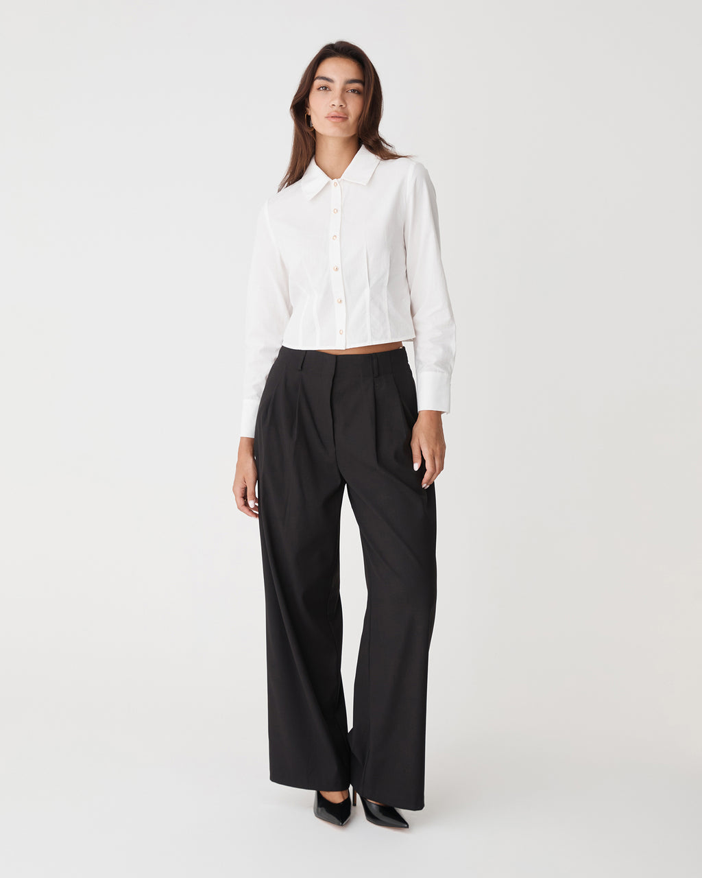 Gabby Pleated Hem Shirt