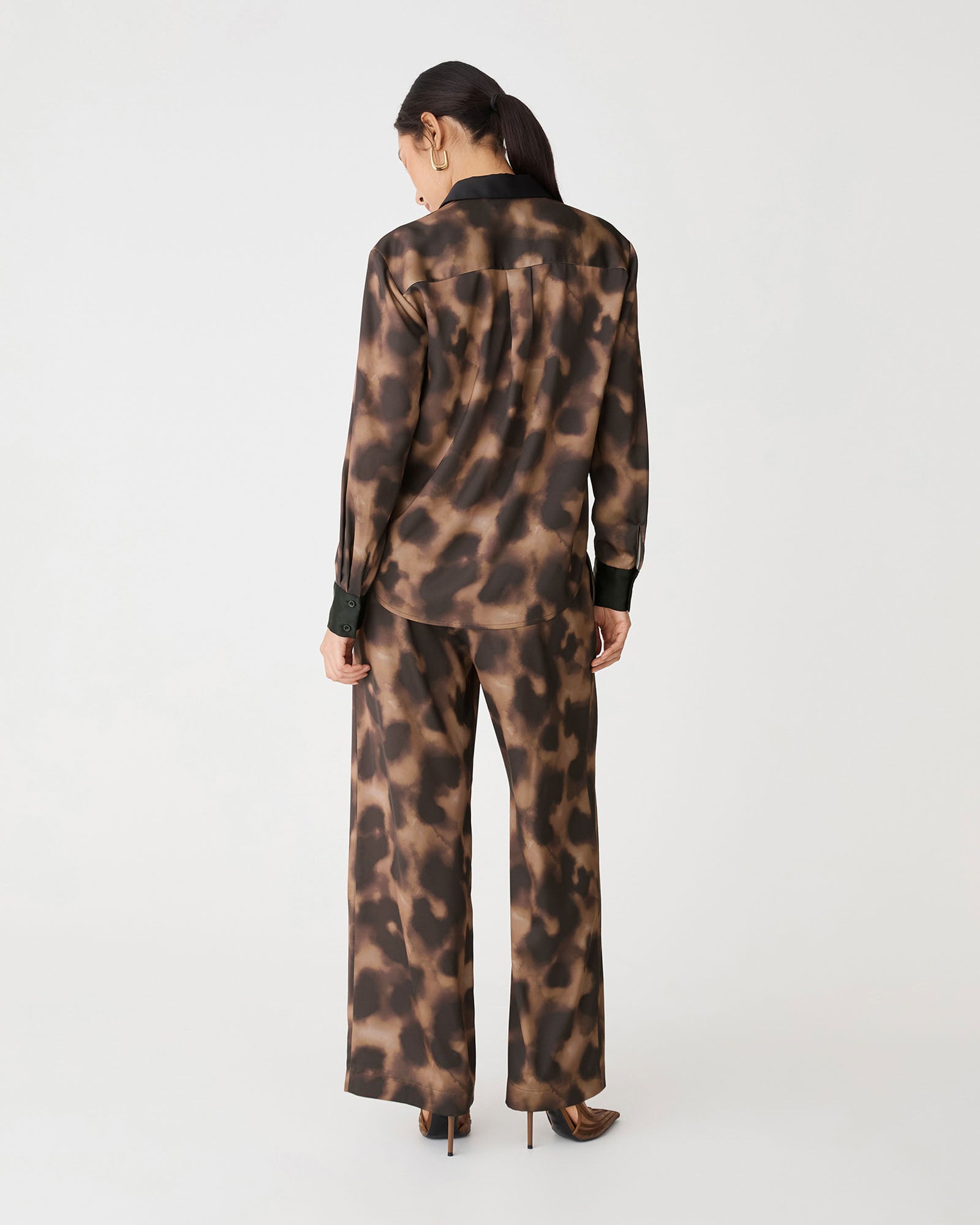 Savanna Printed Satin Shirt