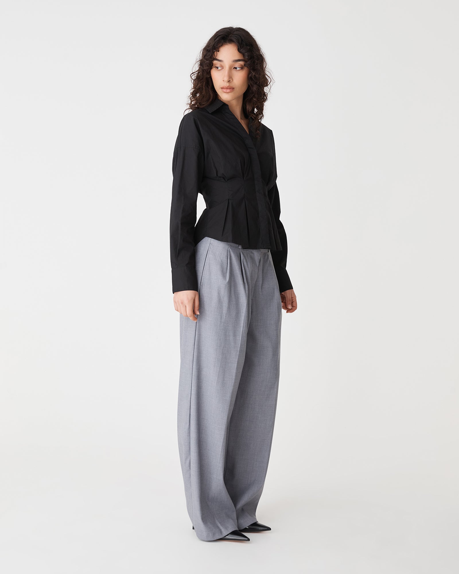 Billie Pleat Waist Shirt