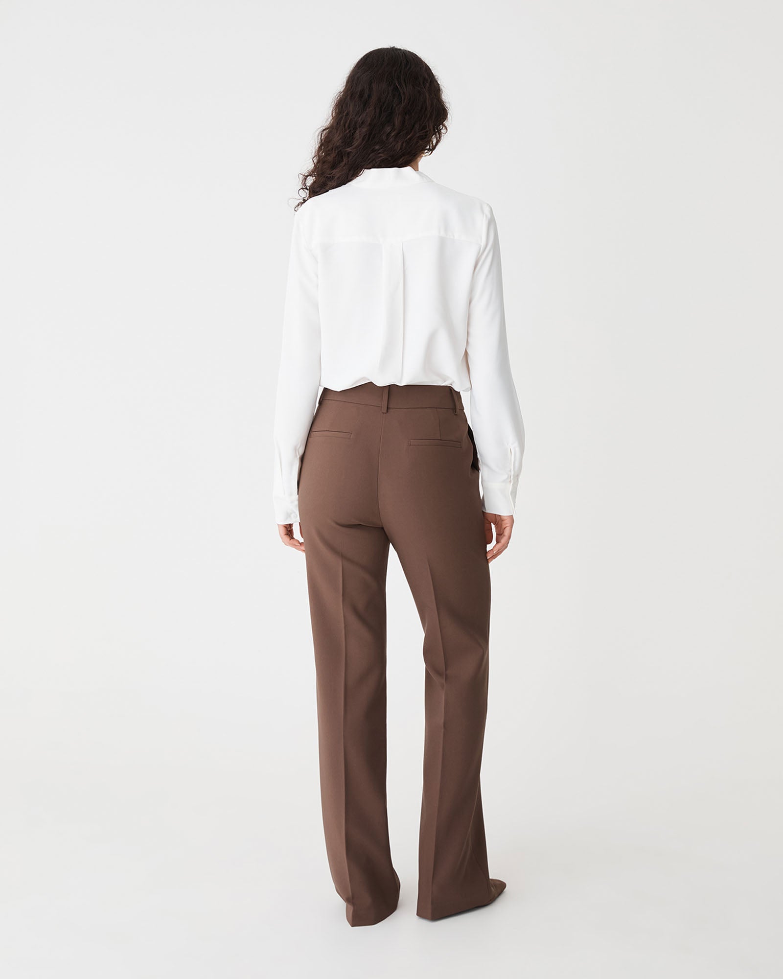 Claudia Pleat Neck Blouse