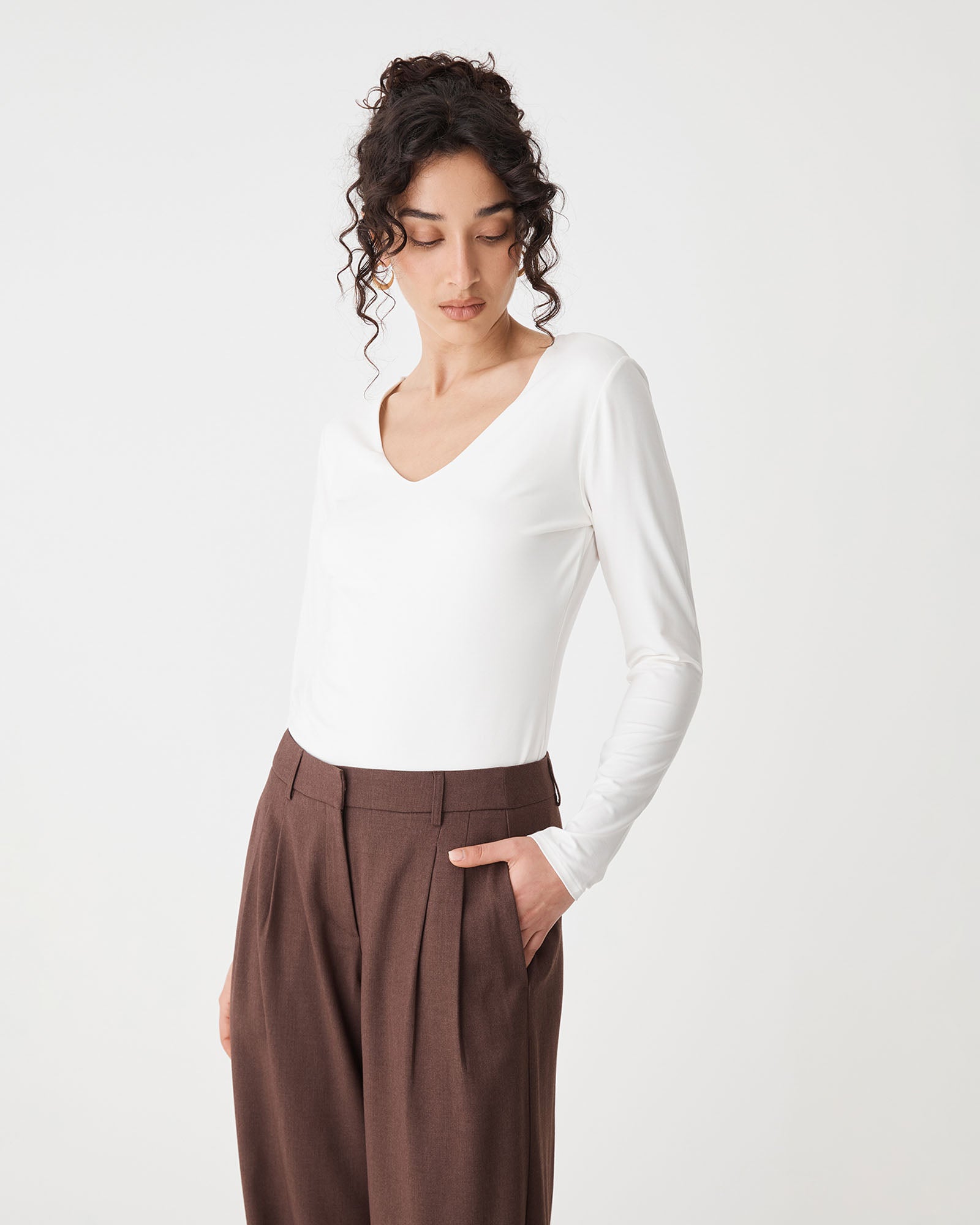 Isla V-Neck Bamboo Top