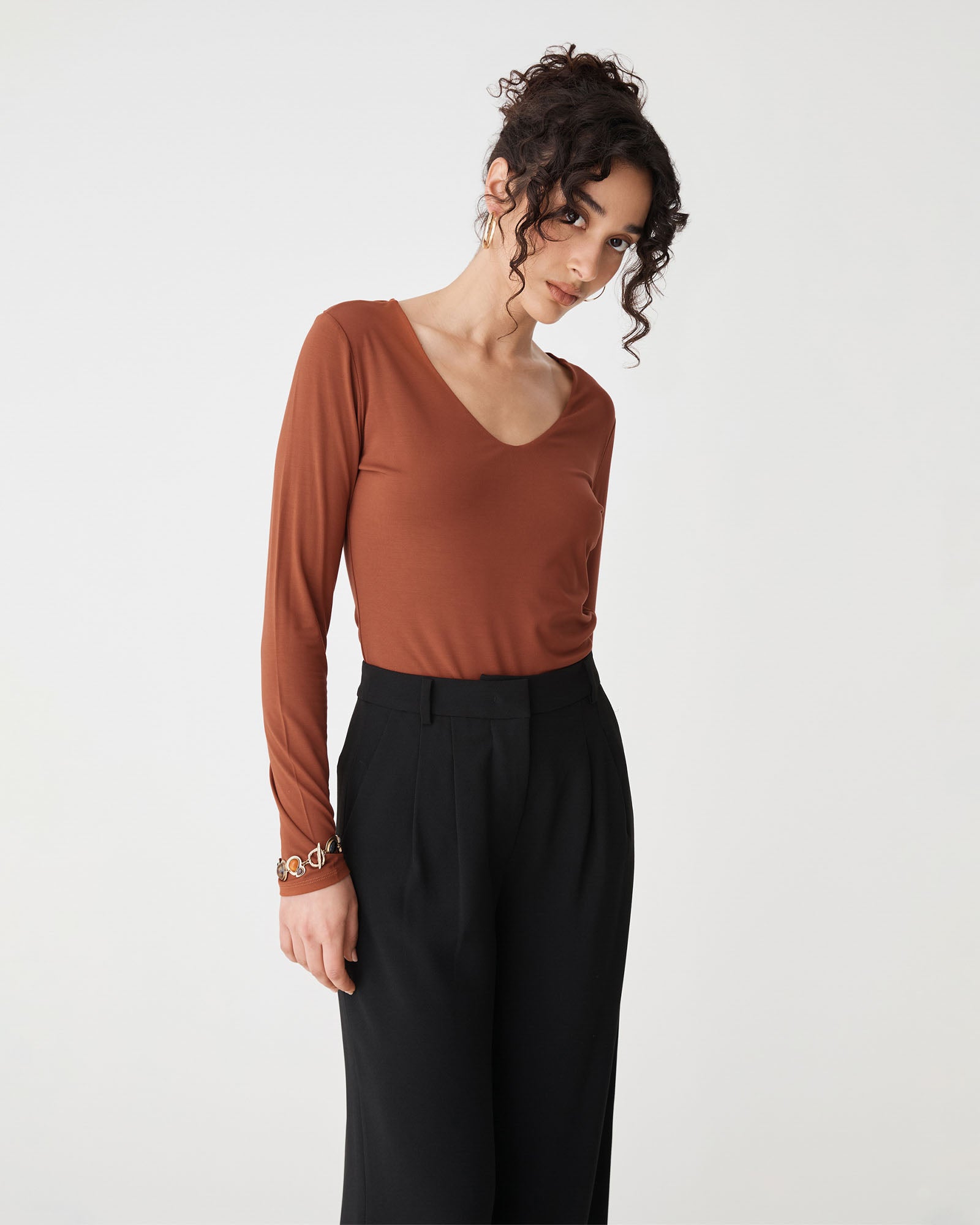 Isla V-Neck Bamboo Top