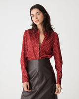 Courtney Satin Spot Shirt