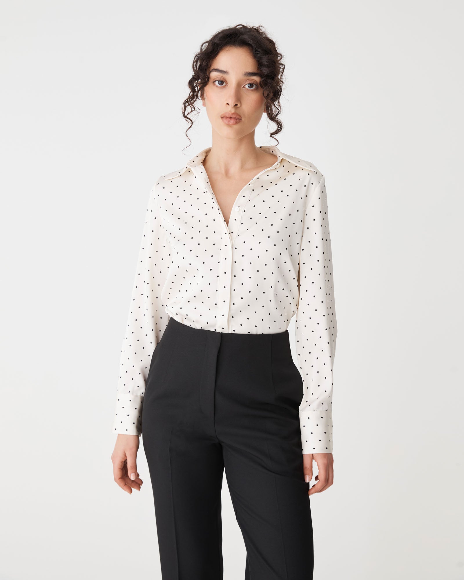 Courtney Satin Spot Shirt