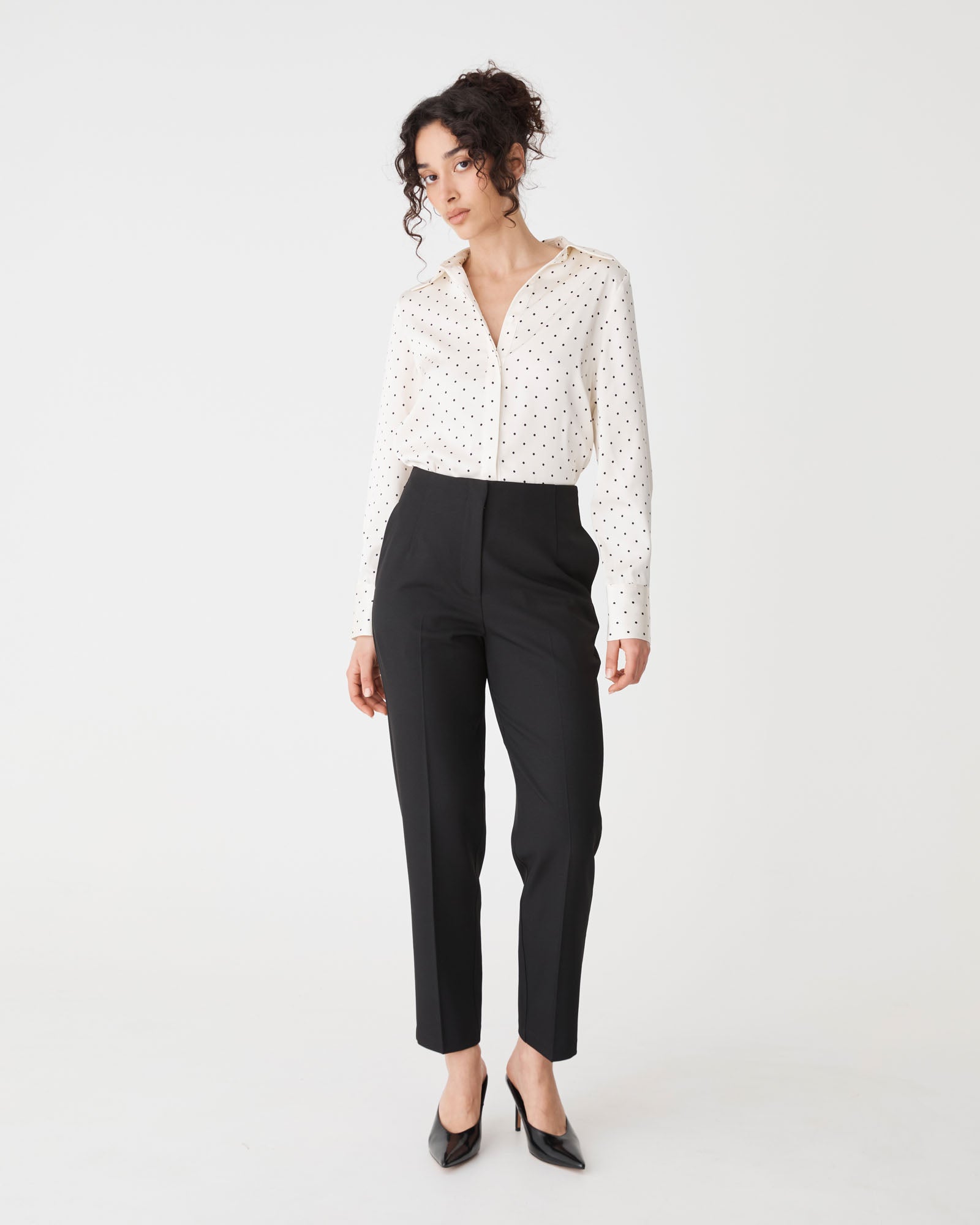 Courtney Satin Spot Shirt