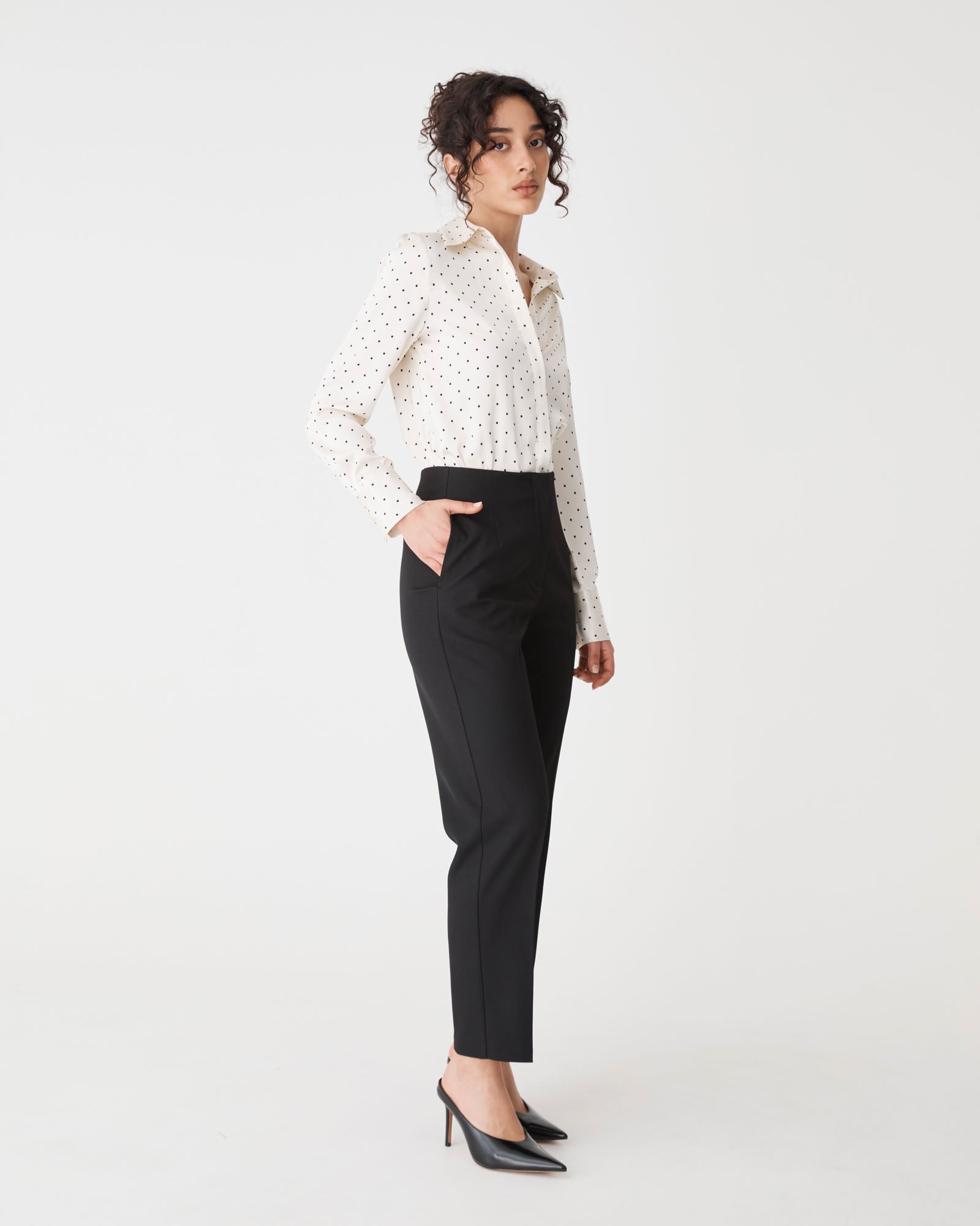 Courtney Satin Spot Shirt