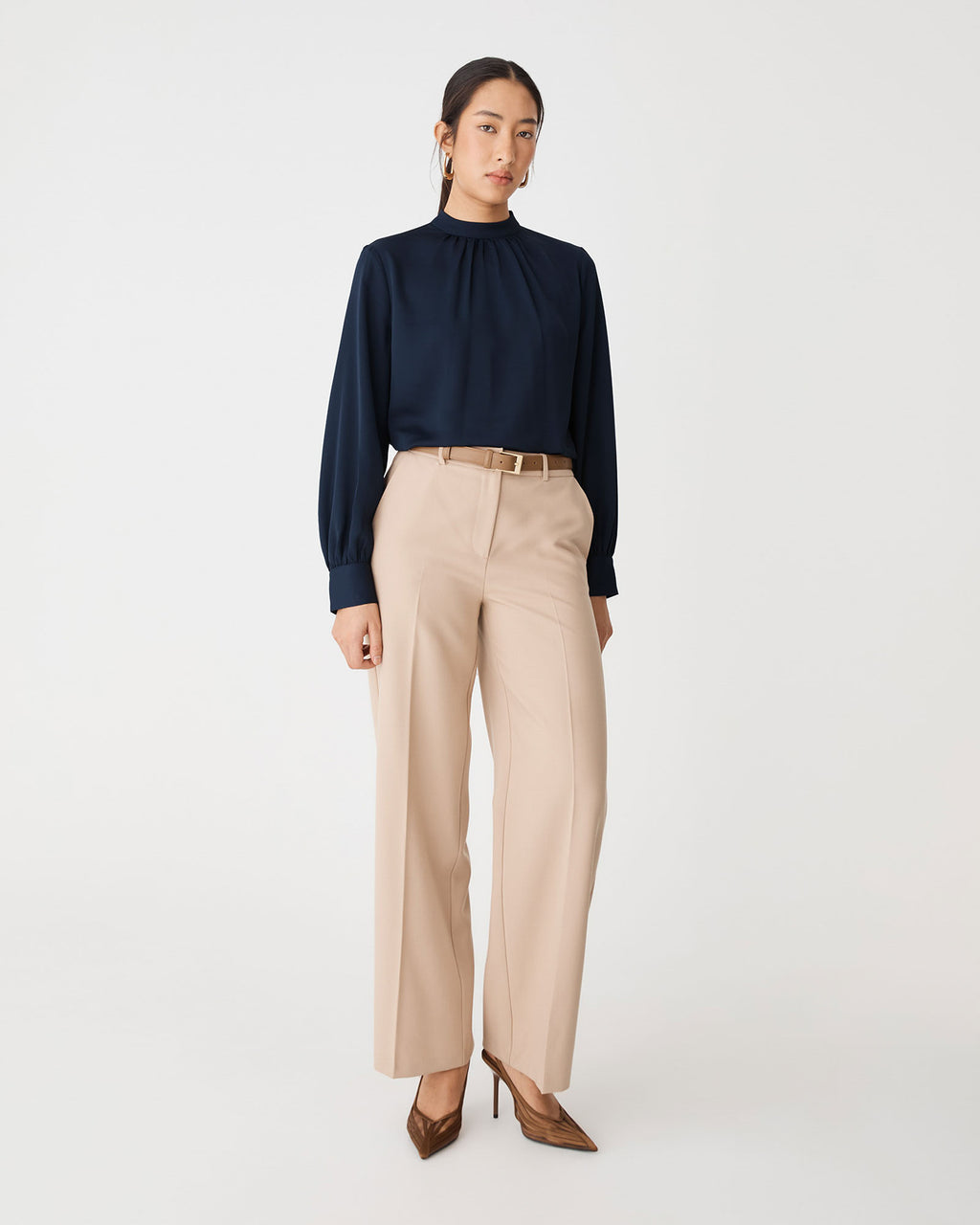 Celene Gathered Neck Top
