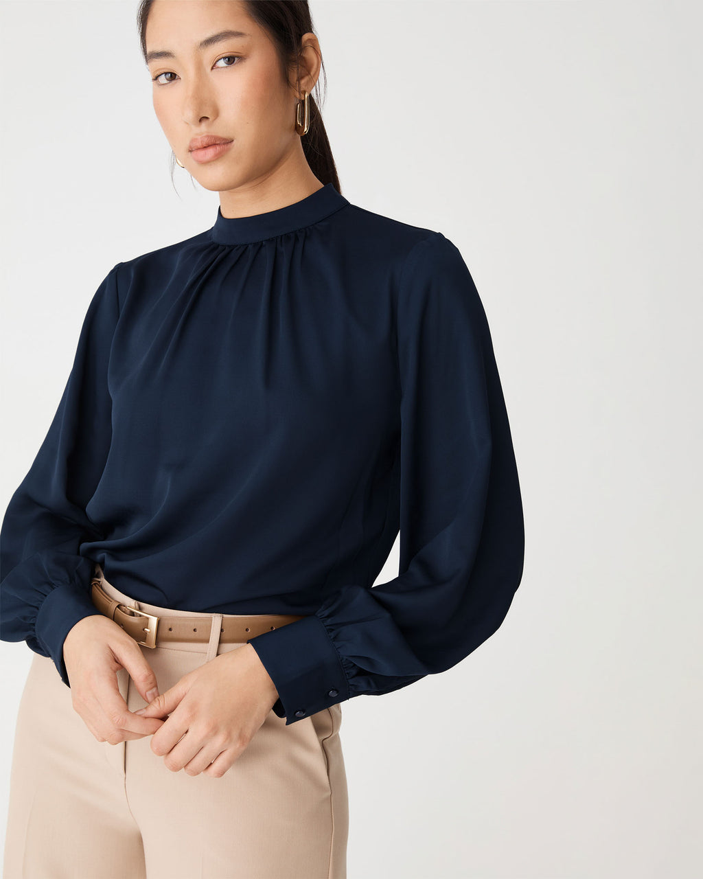Celene Gathered Neck Top