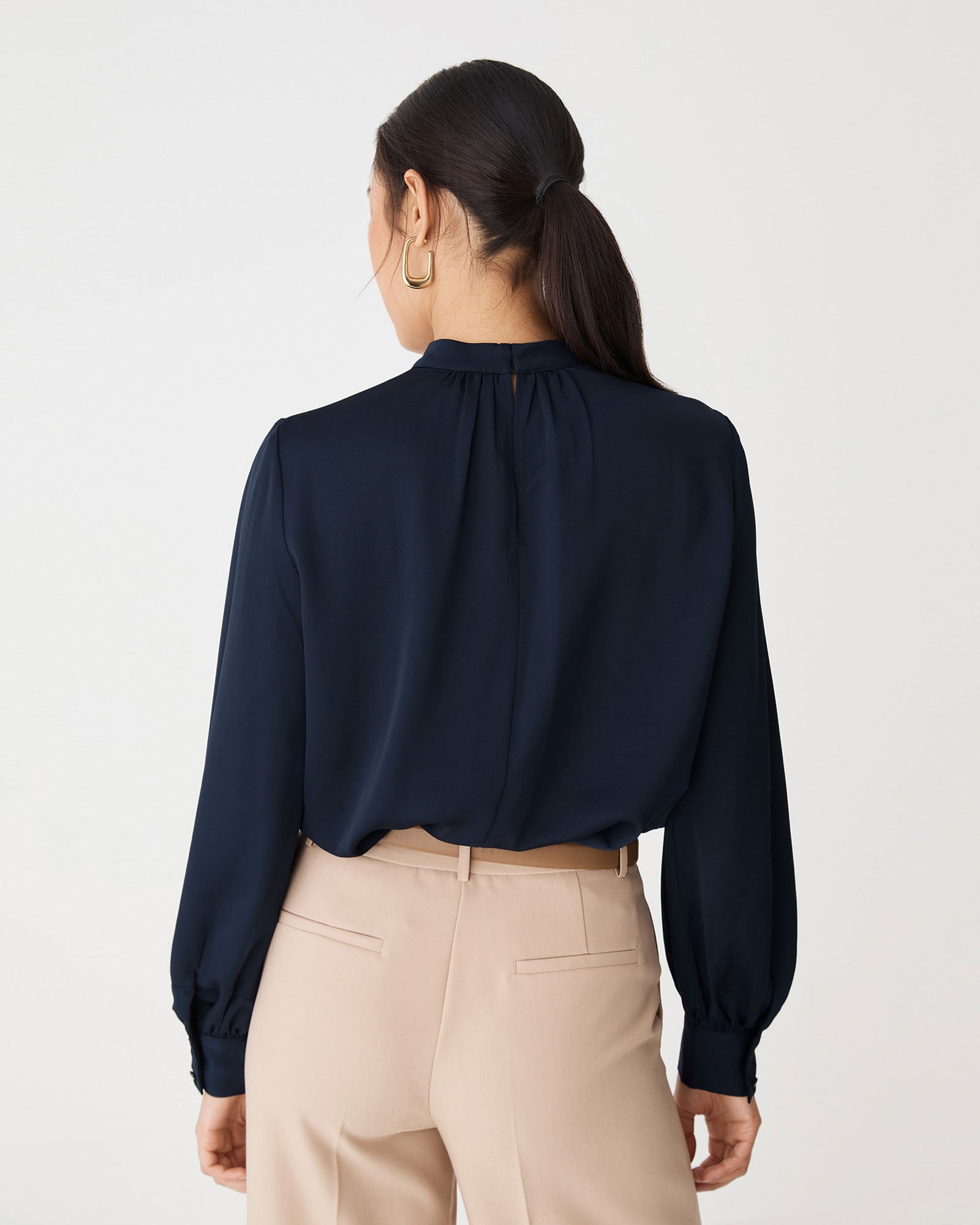 Celene Gathered Neck Top