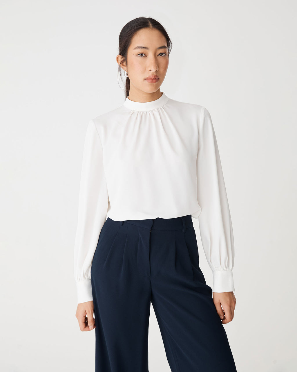 Celene Gathered Neck Top