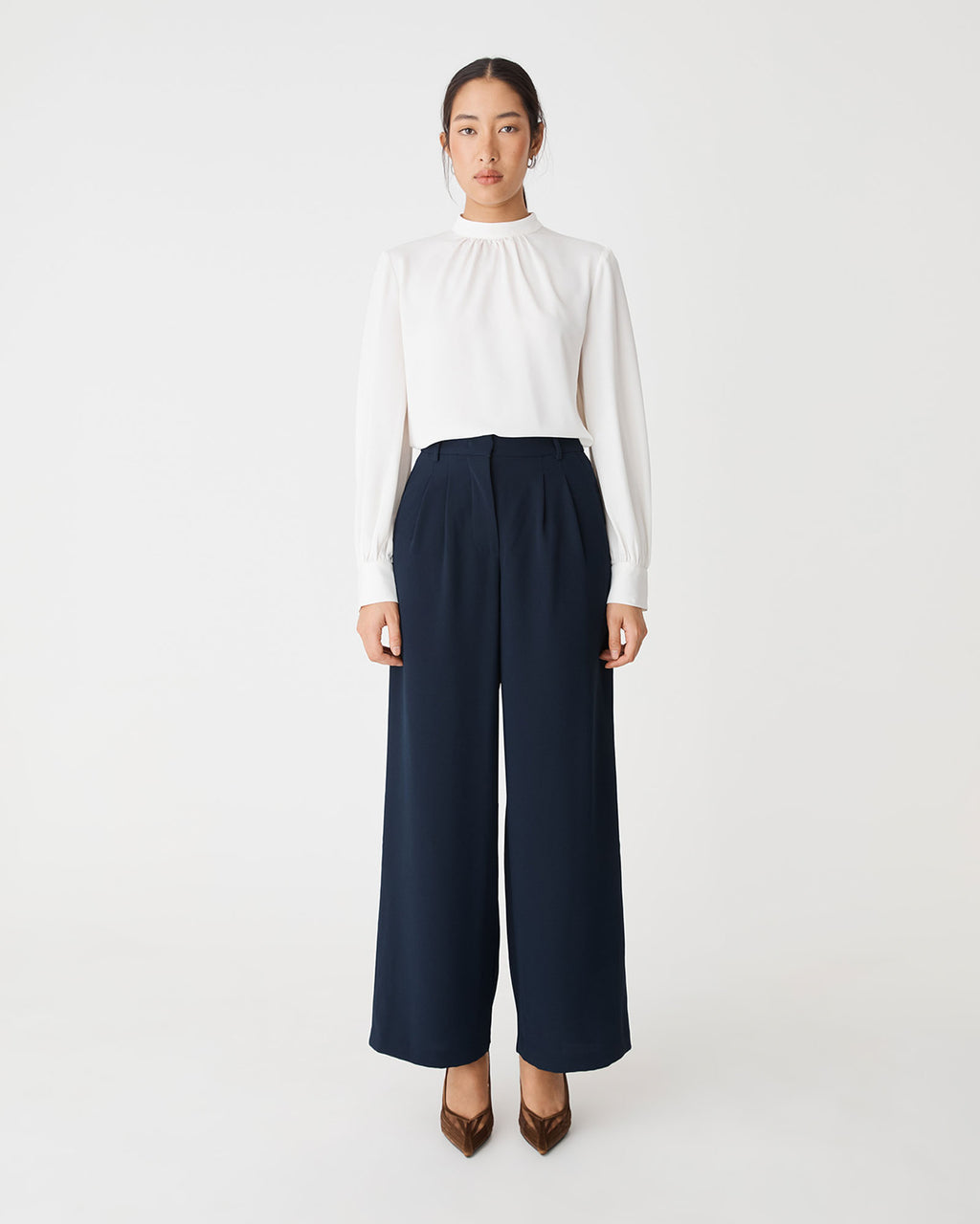 Celene Gathered Neck Top