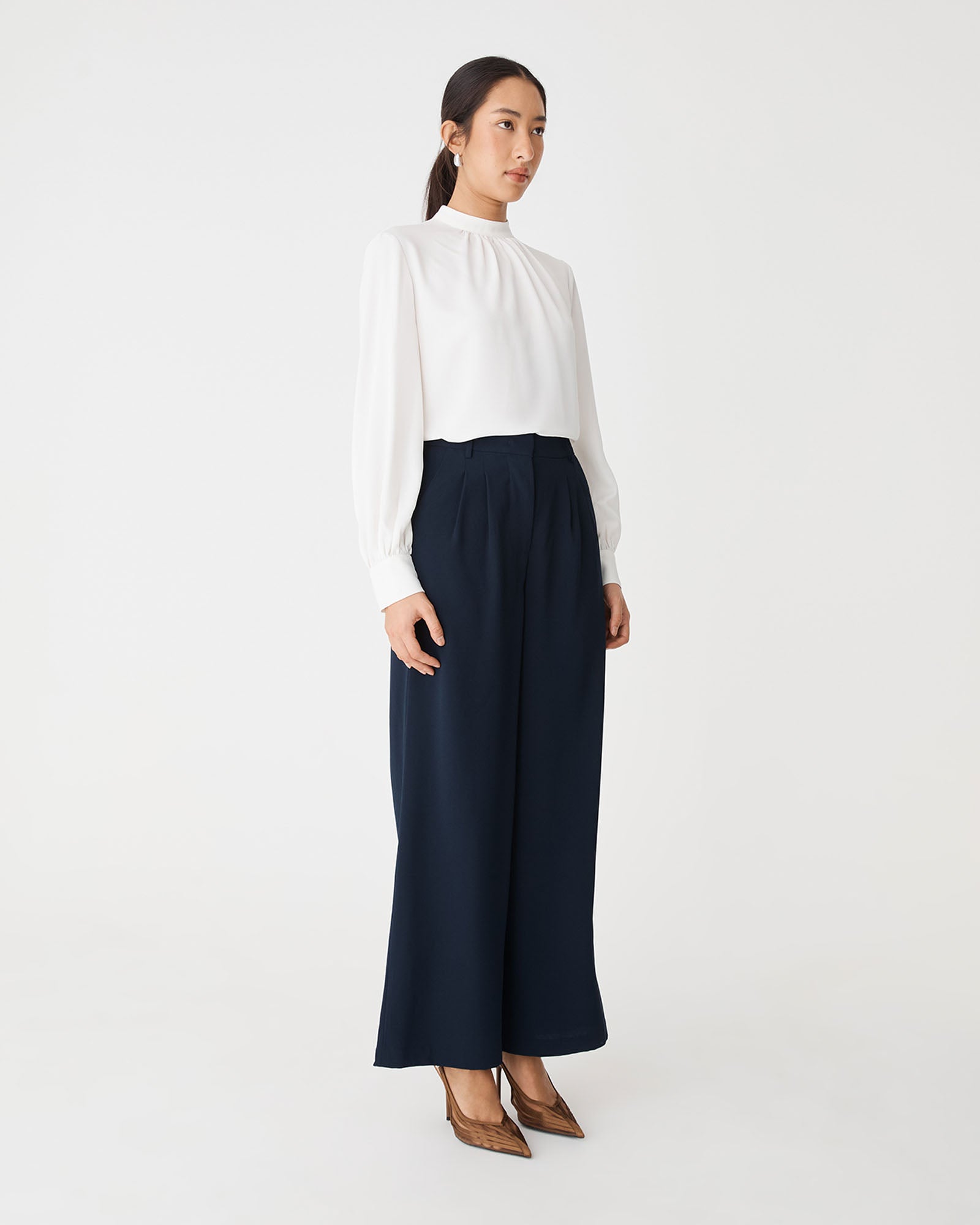 Celene Gathered Neck Top