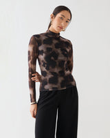 Savanna Printed Mesh Top