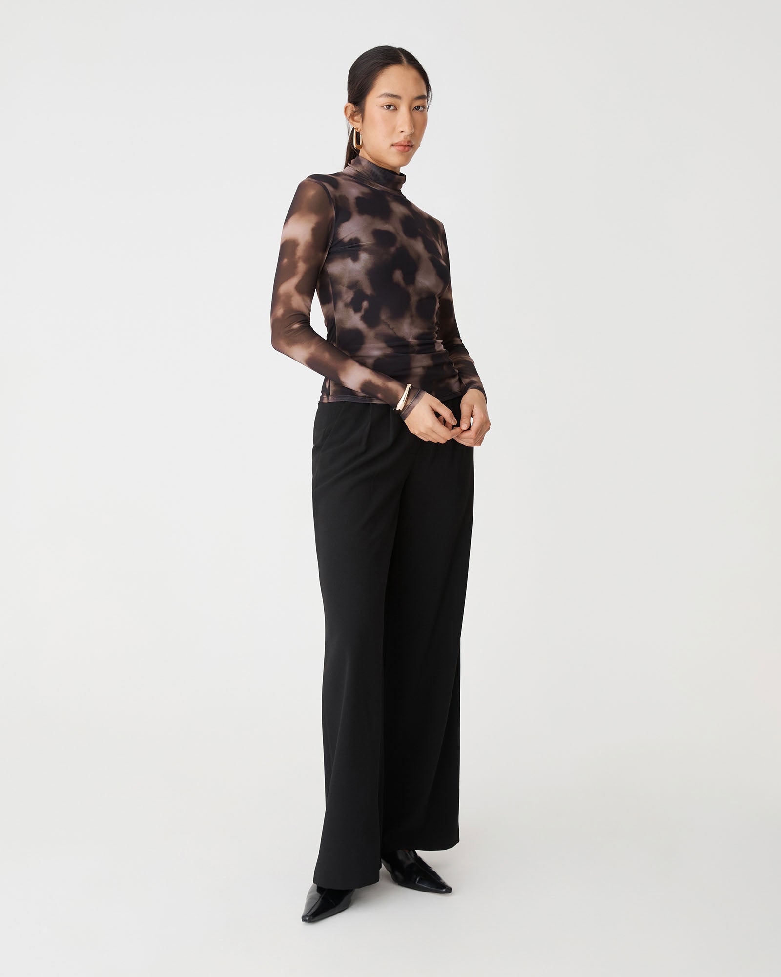 Savanna Printed Mesh Top