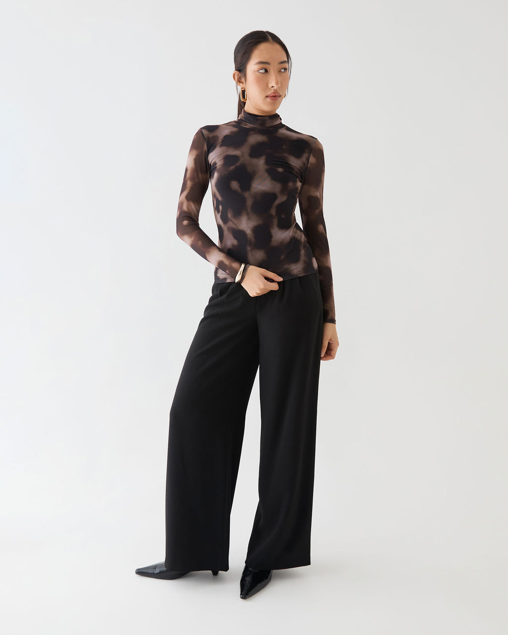 Savanna Printed Mesh Top