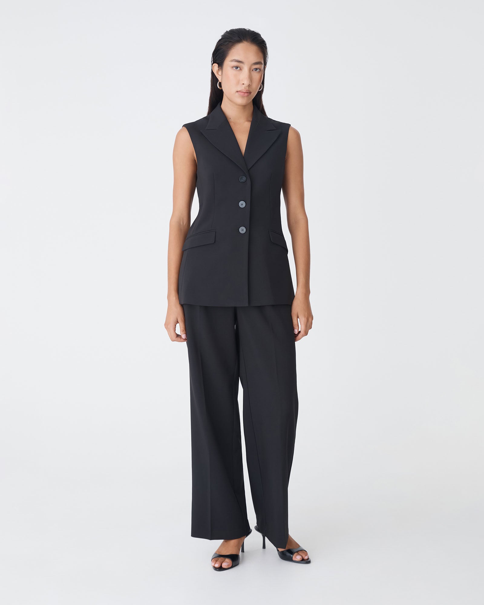 Nikki Long Collared Vest