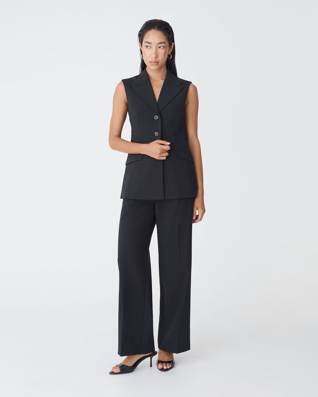 Nikki Long Collared Vest