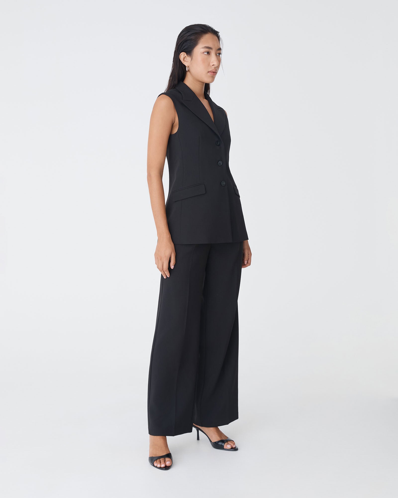 Nikki Long Collared Vest