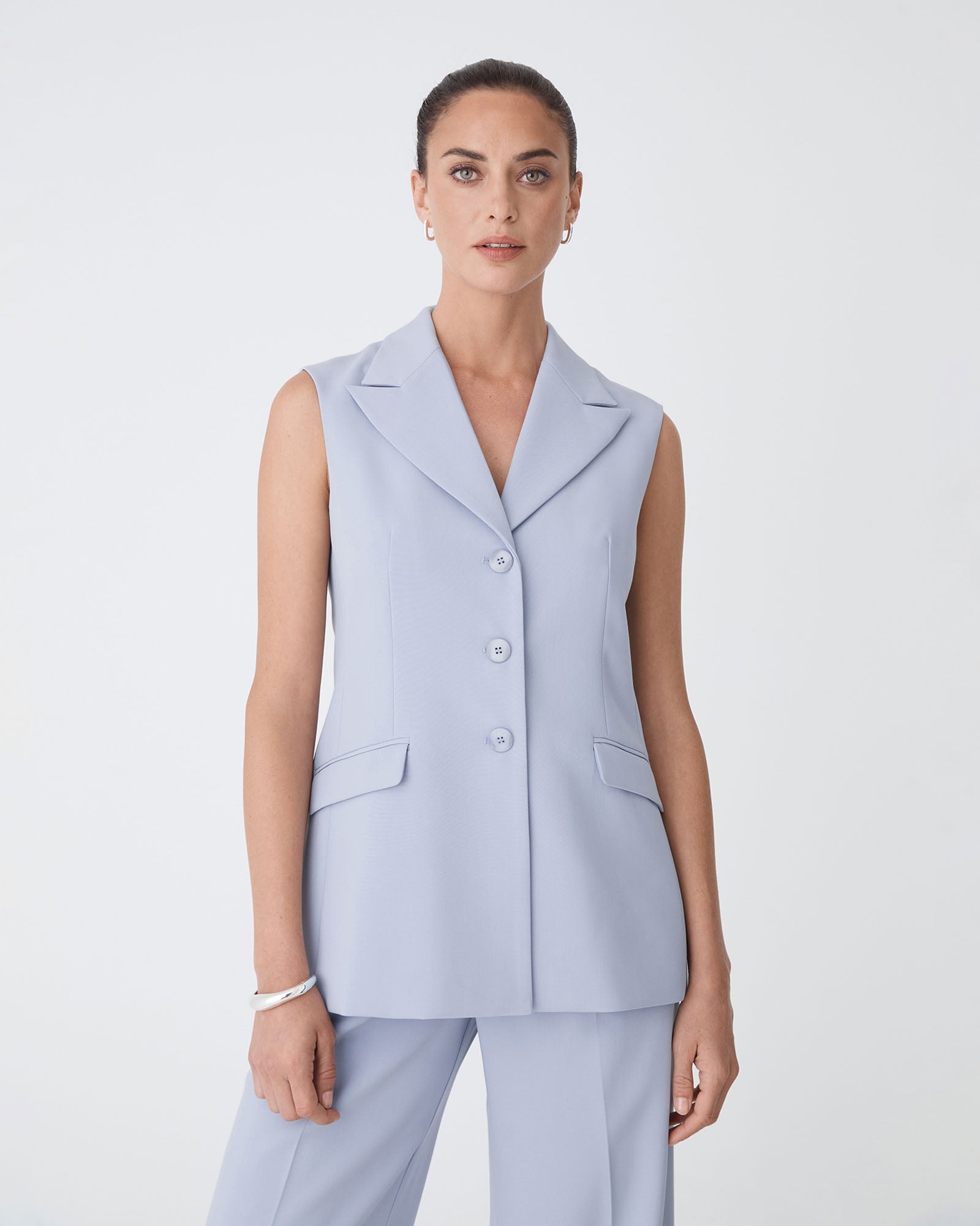 Nikki Long Collared Vest