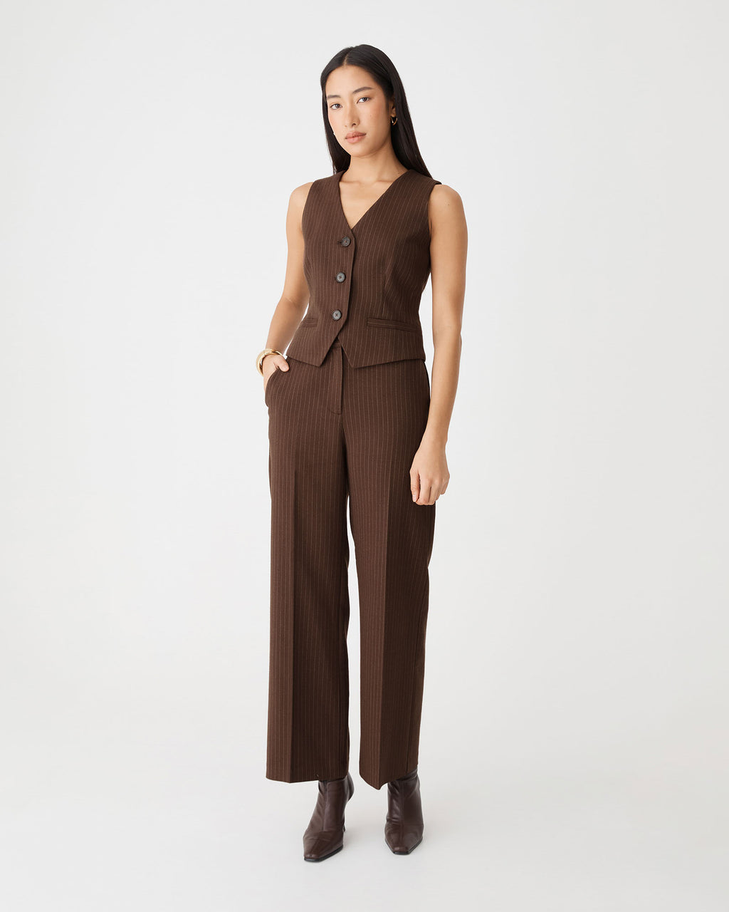 Zara Pinstripe Vest