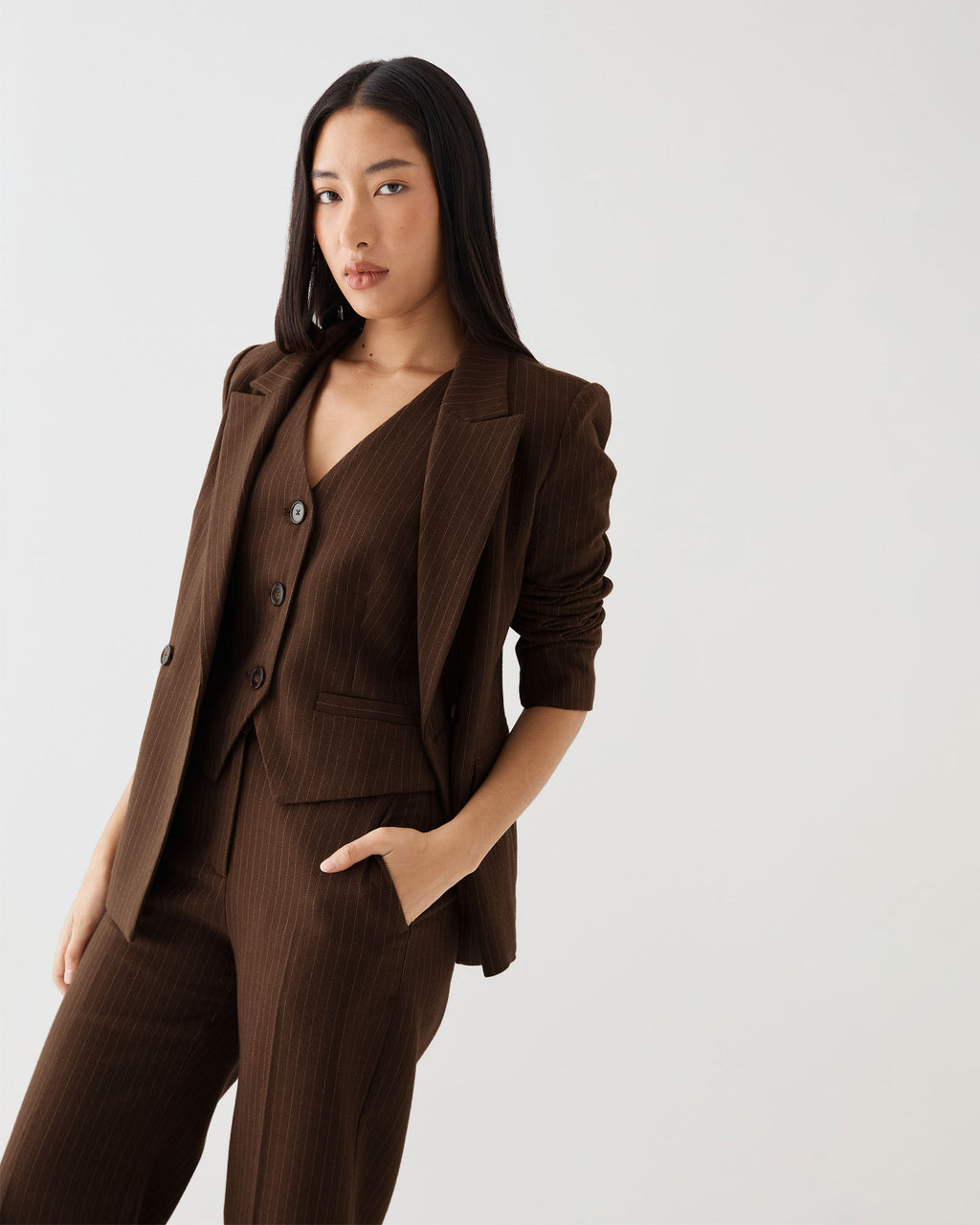 Zara Pinstripe Vest
