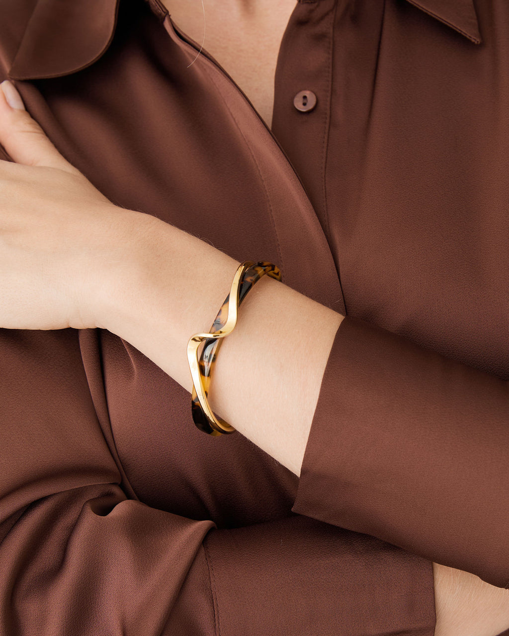 Amber Gold Cuff