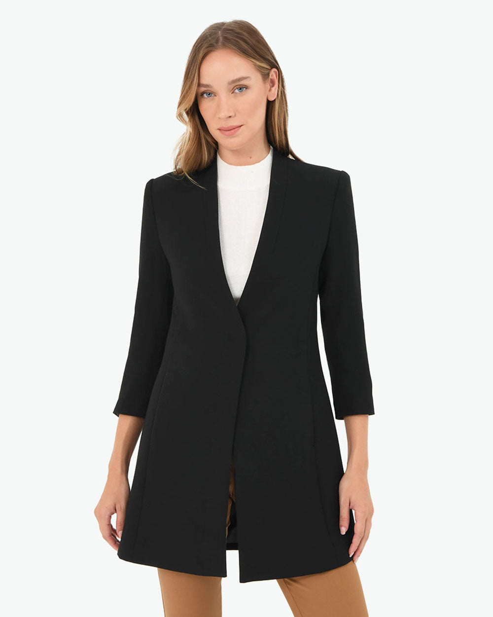 Chanelle Collarless Coat