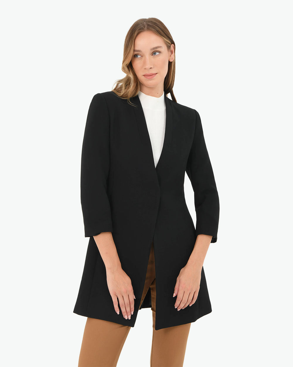 Chanelle Collarless Coat