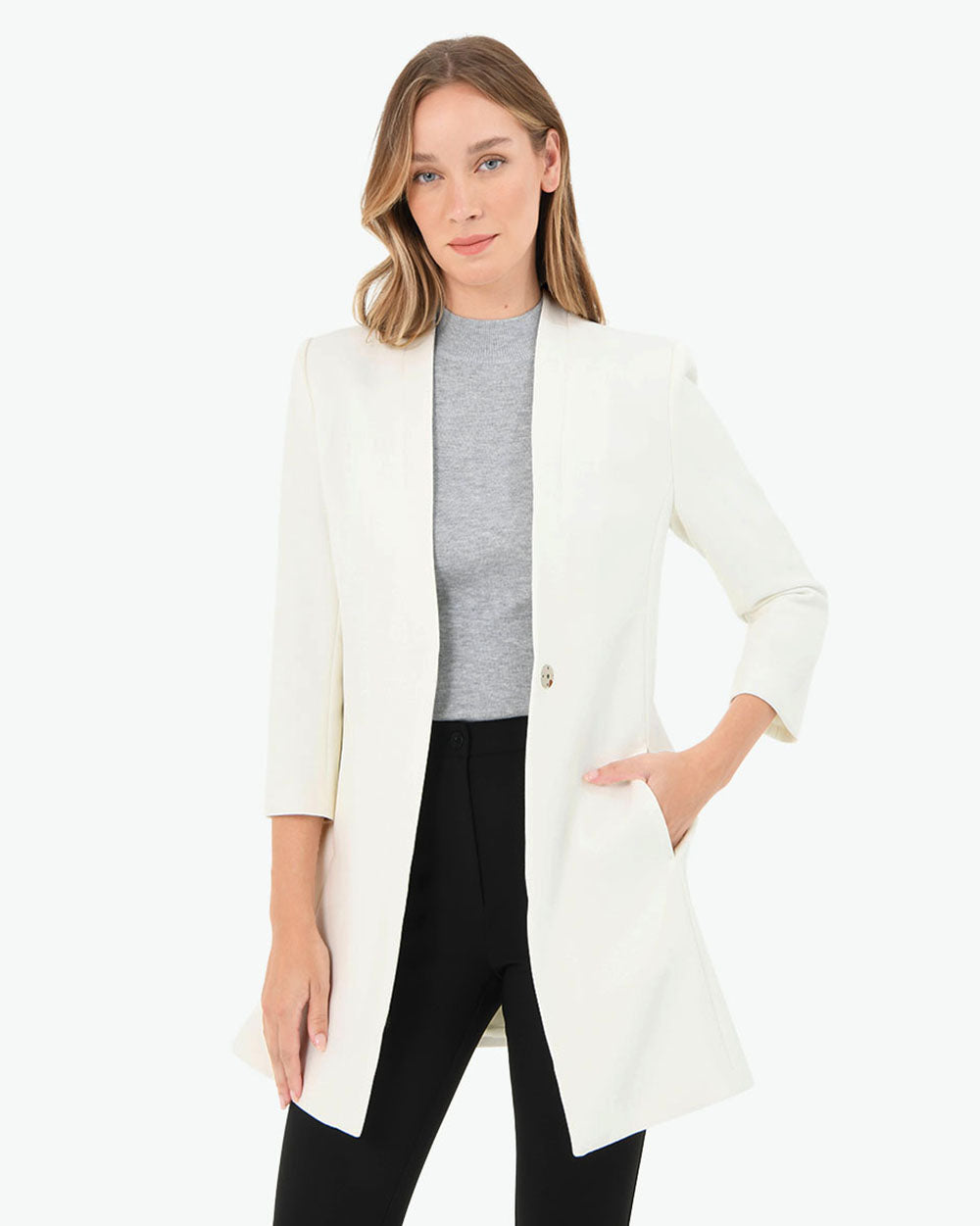 Chanelle Collarless Coat