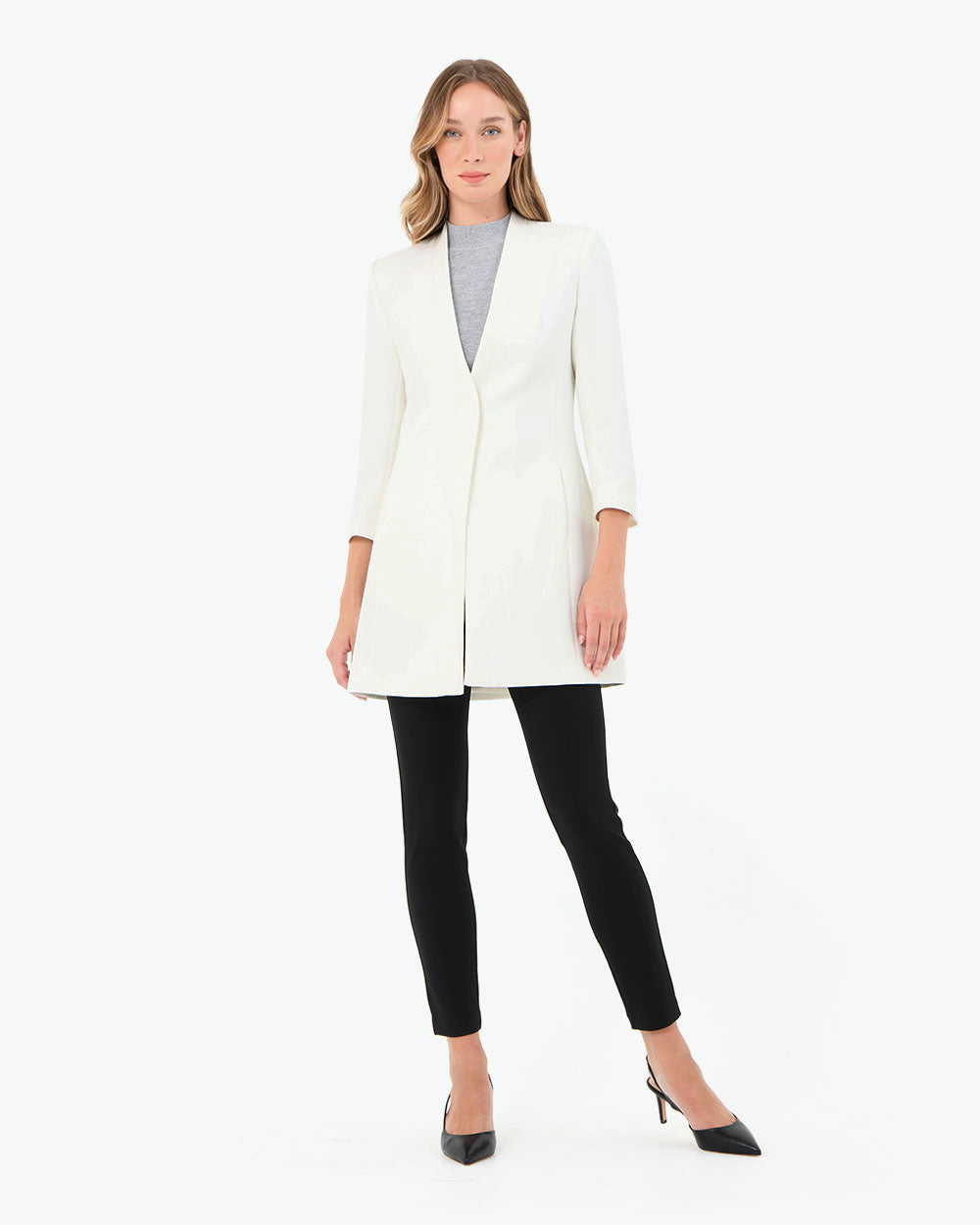 Chanelle Collarless Coat