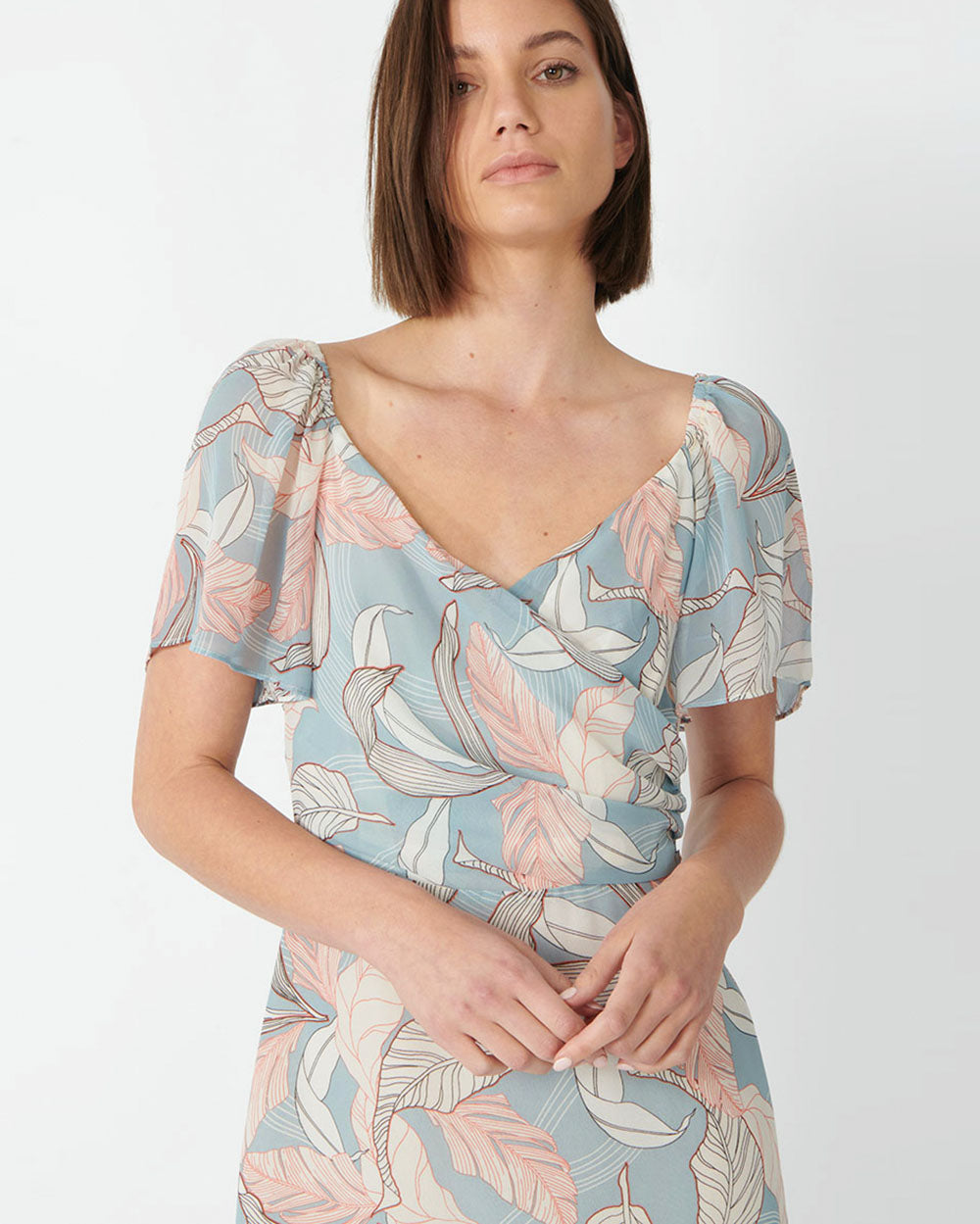 Darlene Crossover Short Dress