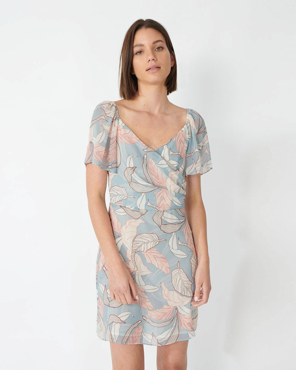 Darlene Crossover Short Dress