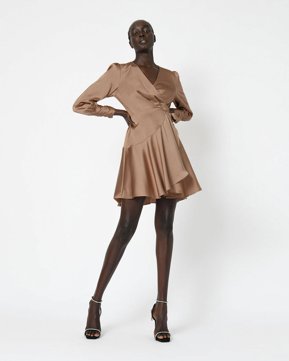 Penny Long Sleeve Wrap Dress