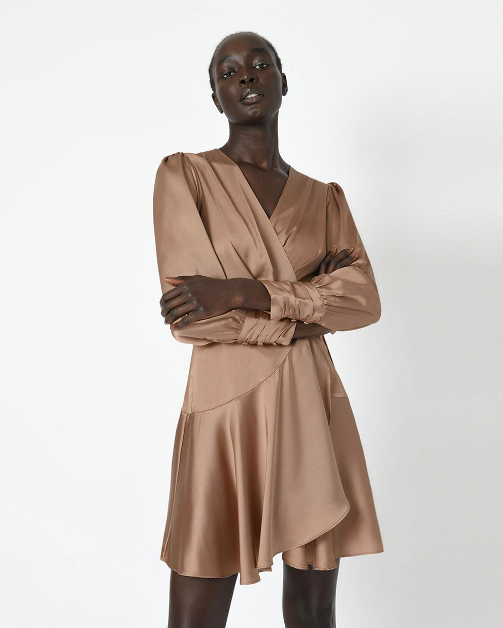 Penny Long Sleeve Wrap Dress