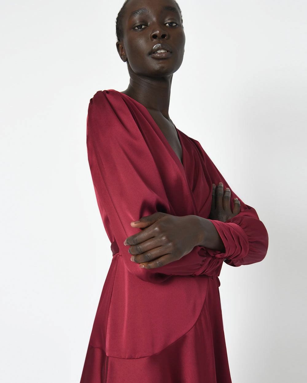 Penny Long Sleeve Wrap Dress