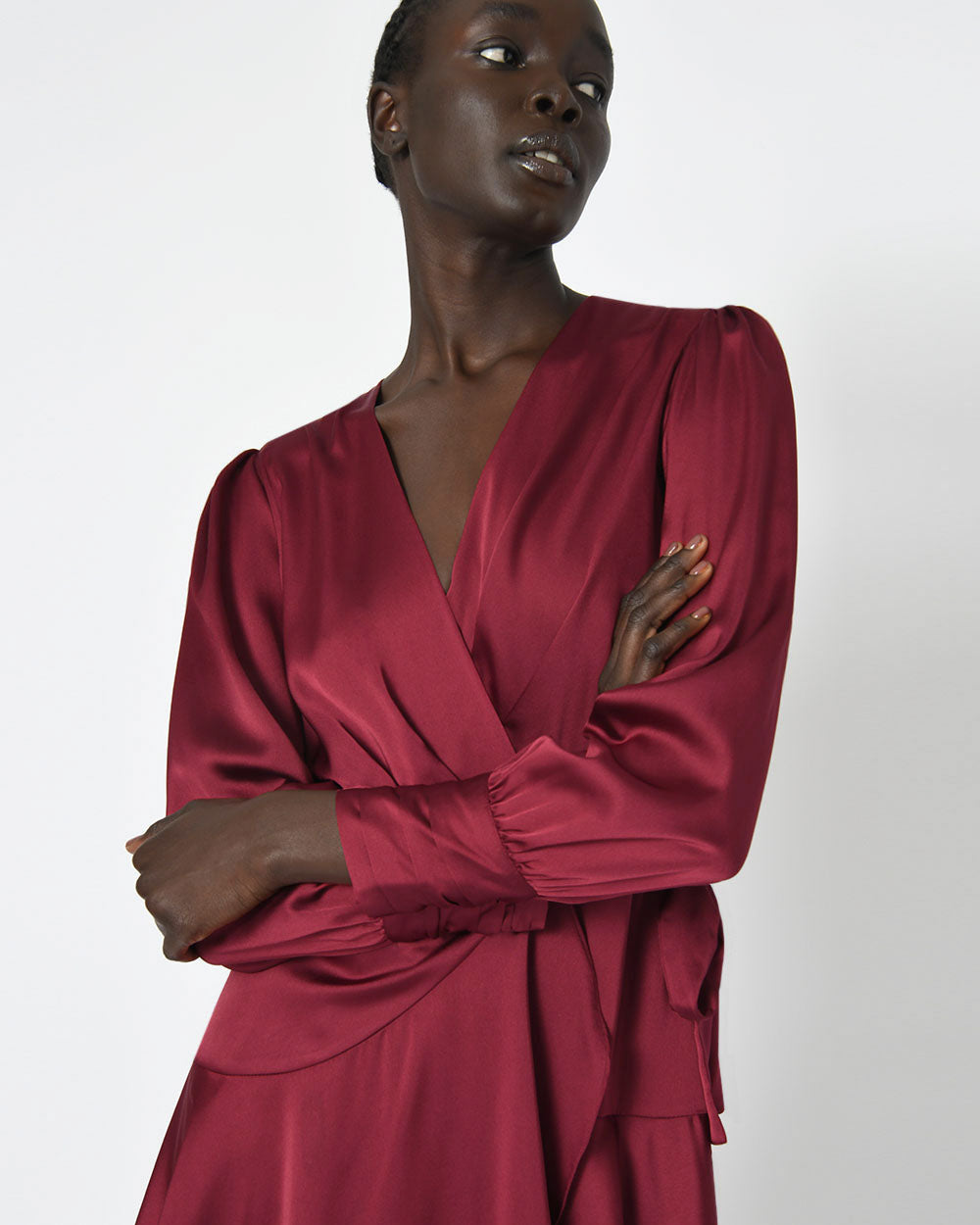 Penny Long Sleeve Wrap Dress