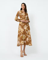 Athens Floral Dobby Maxi Dress