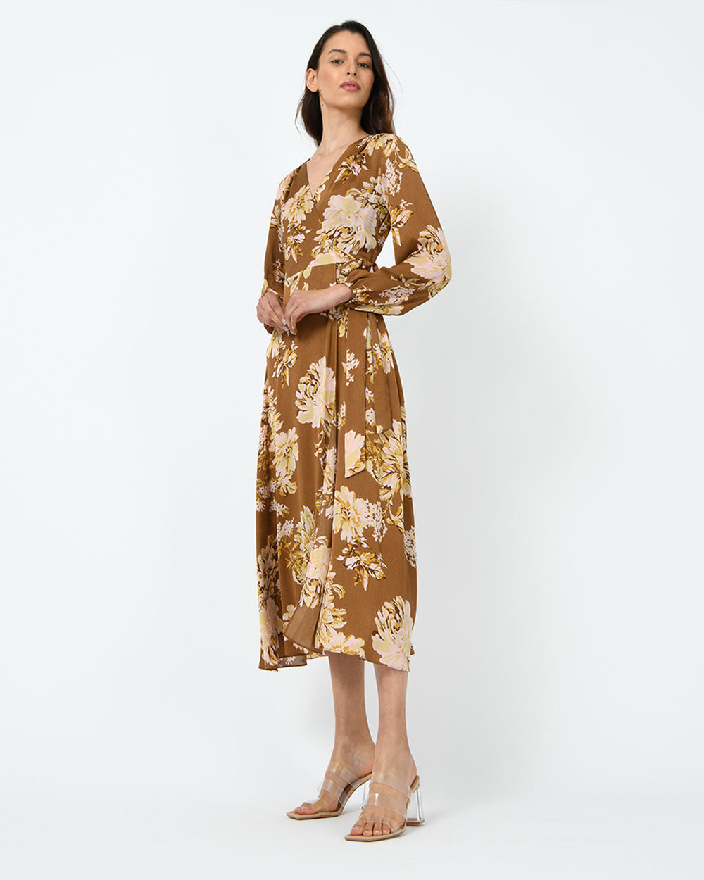 Athens Floral Dobby Maxi Dress