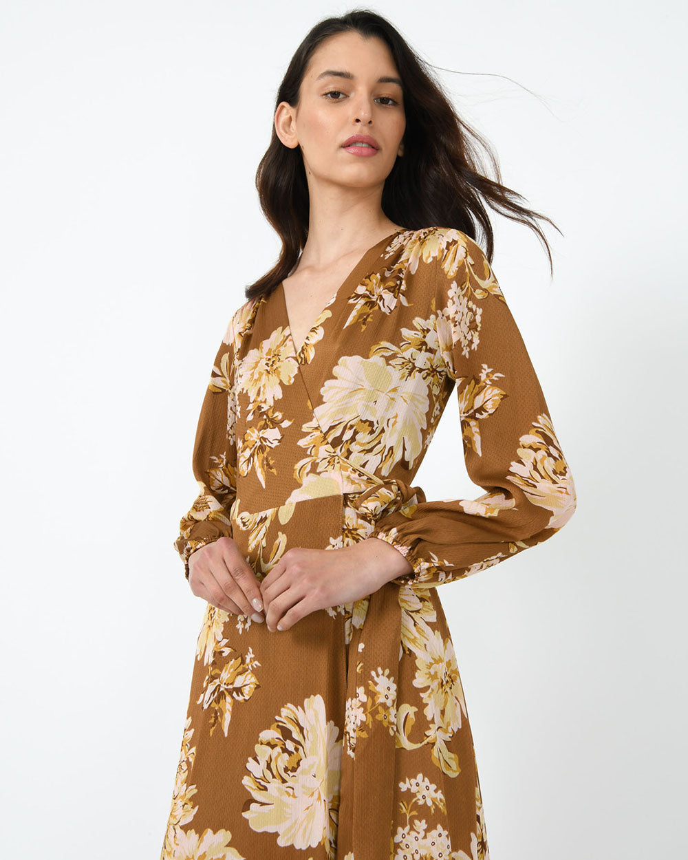 Athens Floral Dobby Maxi Dress
