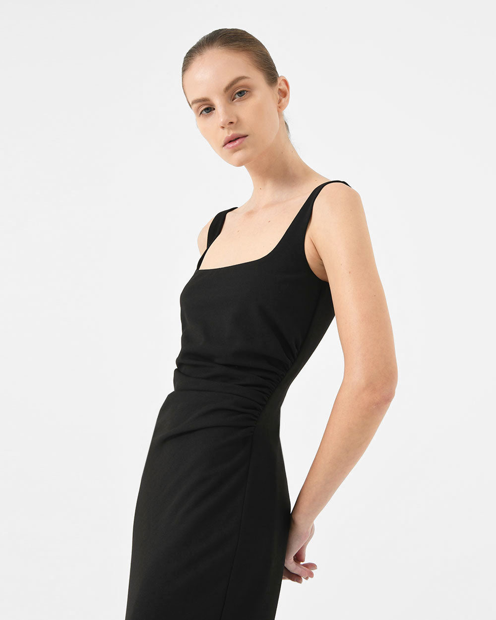 Raelynn Side-Gathered Dress