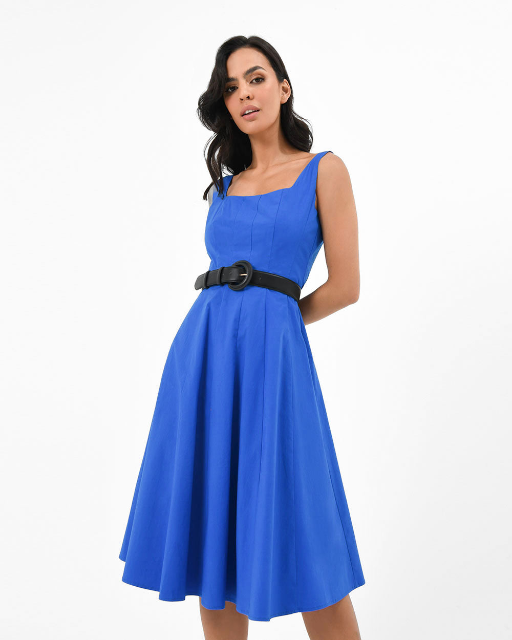 Raya Cotton A-Line Dress