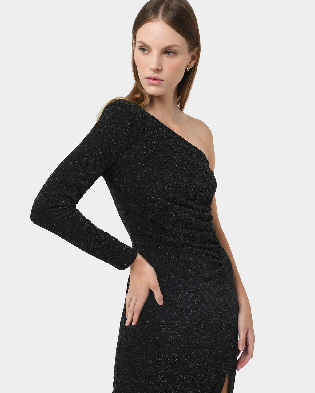 Maris Assymetric Glitter Dress