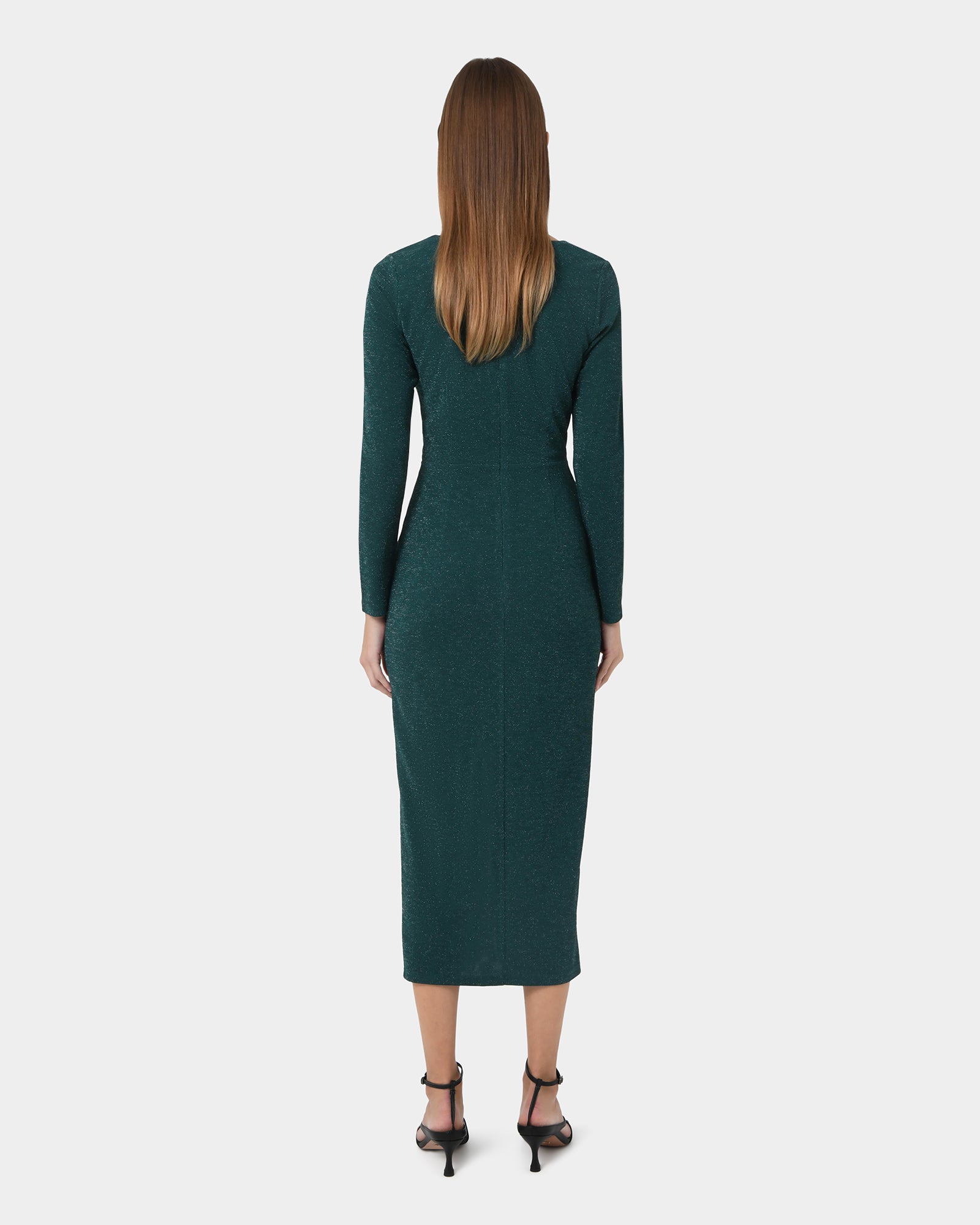 Giada Twist Knit Glitter Dress