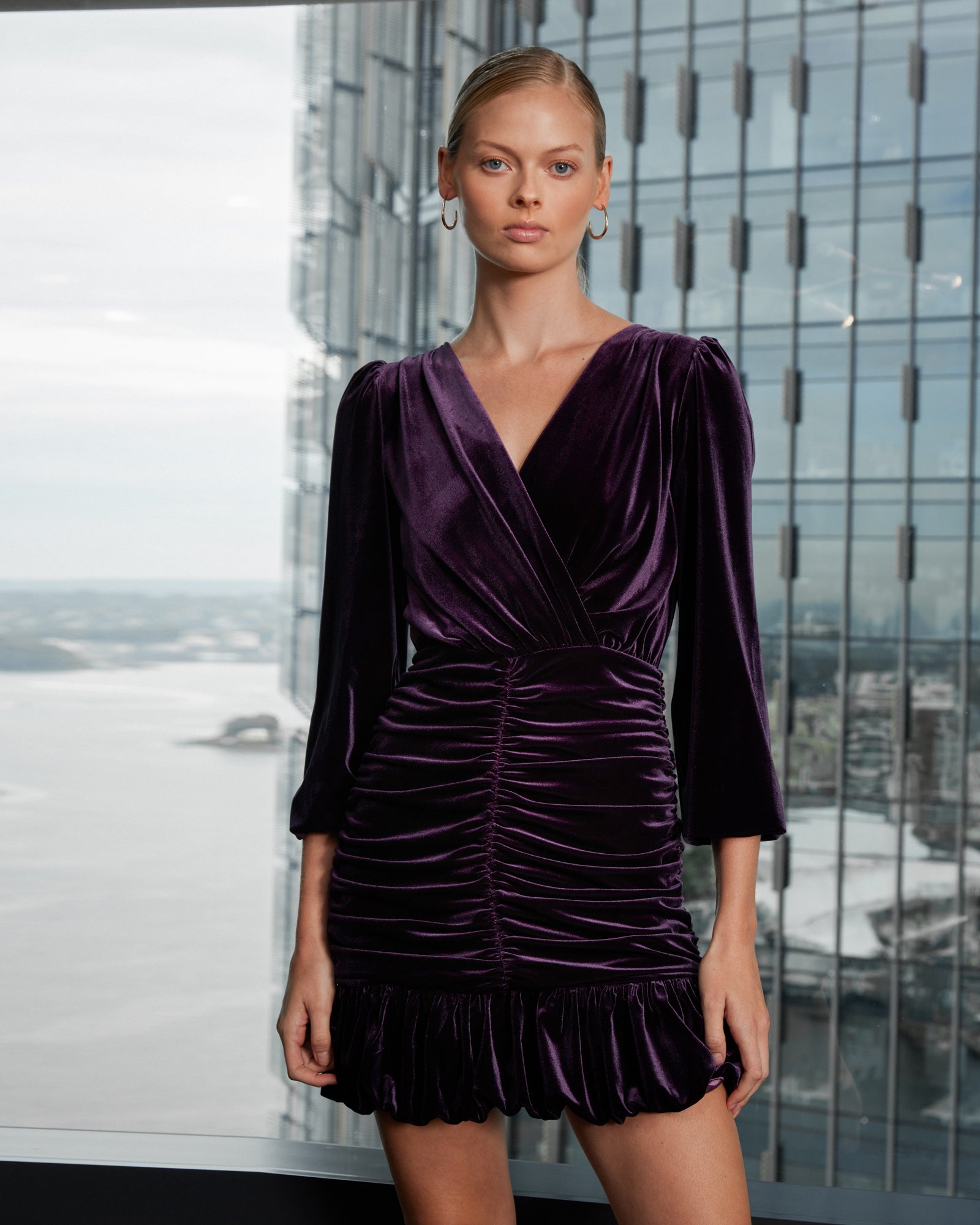 Miabella Rouched Dress